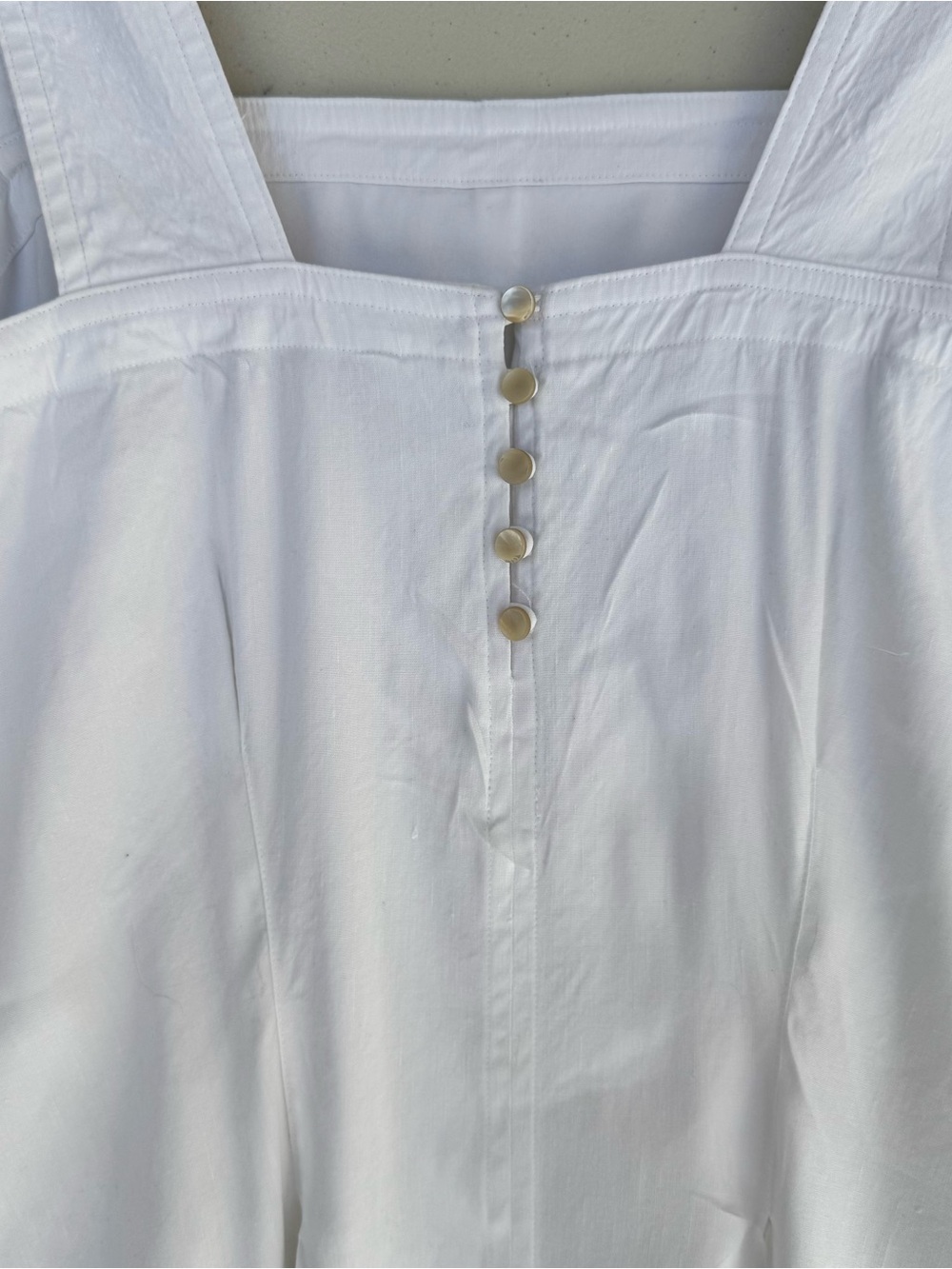 Vince Linen Blend Square-Neck Maxi Dress - Picture 6 of 10